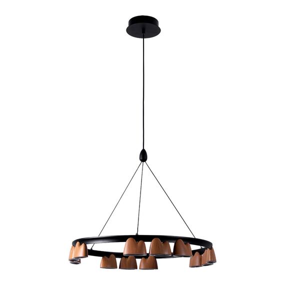 4266-12P, подвесная люстра, D600xH250/1610, LEDx55W, 2400LM, 4000K, included, изображение 2