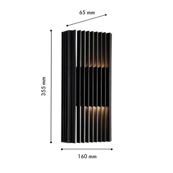 4297-2W, уличный светильник, D65xW160xH355, LEDx16W, 340LM, 4000K, IP54, included, изображение 3