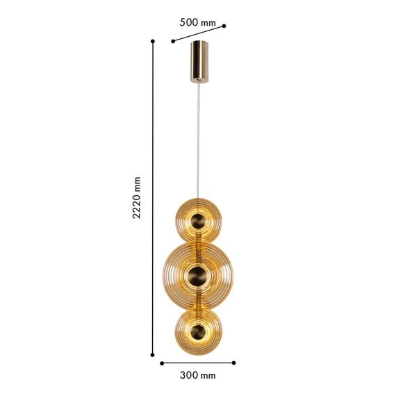 4571-6P, подвес, L300xW200xH2220, LEDx33W, 2300LM, 4000K, included, изображение 2