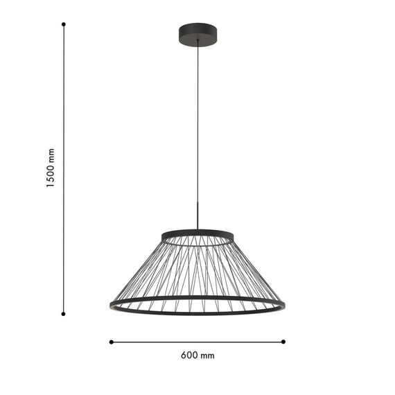 4633-6P, подвес, D600xH400/1500, LEDx16W, 600LM, 4000K, included, изображение 3