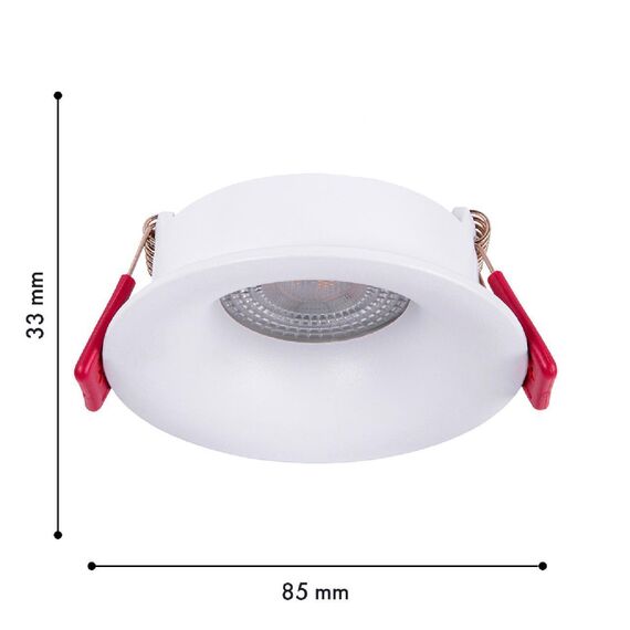 4711-1C, врезной светильник, D85xH33, cutout:D75, 1xGU10x35W, IP20, excluded, изображение 2