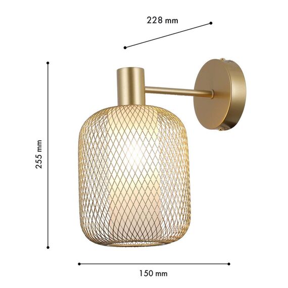4603-1W, настенный светильник, D230xW150xH255, 1xE14x60W, excluded, изображение 3