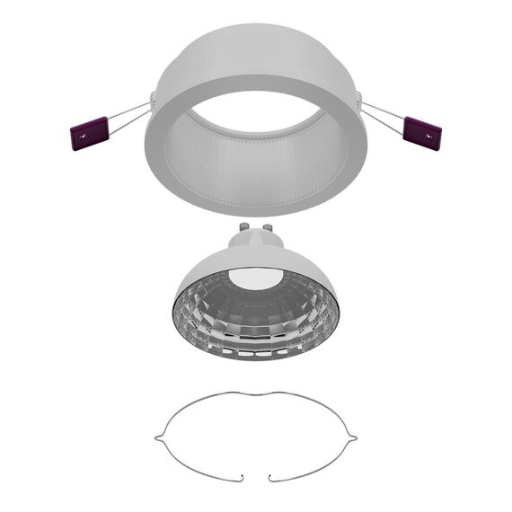 4544-1C, врезной светильник, D85xH40, cutout:D75, 1xGU10x35W, IP20, excluded, изображение 7
