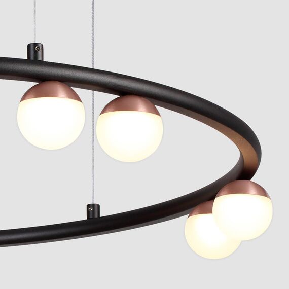 4320-10P, подвесная люстра, D590xH120/1710, LEDx36W, 3200LM, 4000K, CRI>90, included, изображение 3