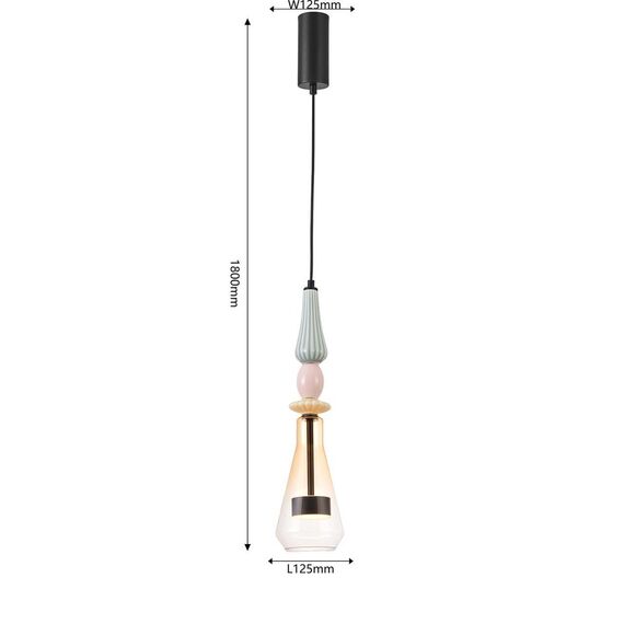 4465-1P, подвес, D125xH710/1800, LEDx9W, 1030LM, 4000K, included, изображение 3