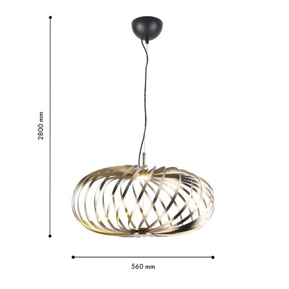 4680-1P, подвесная люстра, D560xH385/2800, LEDx6W, 500LM, 3000K, included, изображение 3