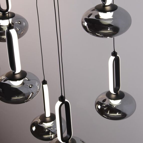 4284-8P, подвесная люстра, D520xH2000, 8xLEDx9W, 3600LM, 4000K, included, изображение 6