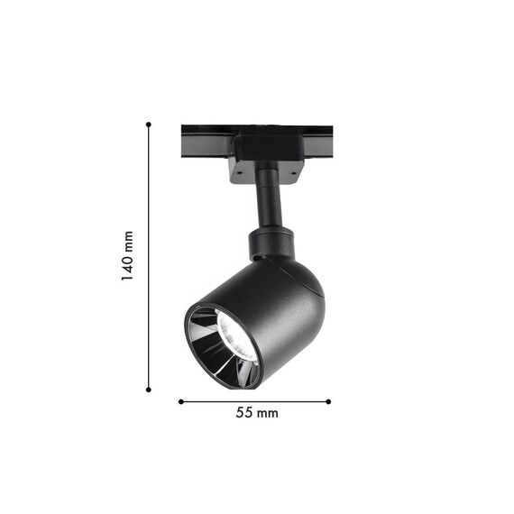 4232-1U, трековый светильник, D55xH140, LEDx8W, 42V, 600LM, 3000-6000K, CRI>90, included, изображение 2