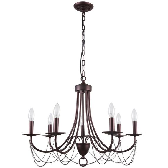 2590-7P, подвесная люстра, D680xH500/1500, 7xE14x40W, excluded, изображение 2