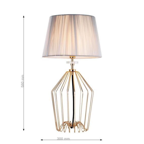 2690-1T, настольный светильник, D300xH580, 1xE27x40W , excluded, изображение 3