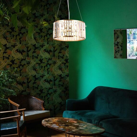 4483-5P, подвесная люстра, D400xH220/1200, 5xE14x60W, excluded, изображение 5