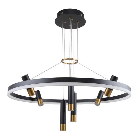 3097-8P, подвесная люстра, D800xH600/1000, LEDx48W + 7xLEDx3W, 4690LM, 4000K, included, изображение 2