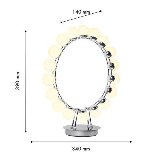 4589-1T, настольный светильник, L340xW140xH390, LEDx23.5W, 1880LM, 4000K, included, switch, изображение 3