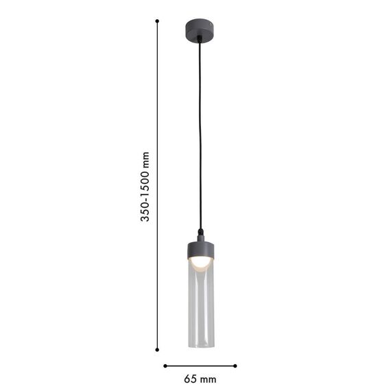 4703-1P, подвес, D65xH320/1500, LEDx5W, 325LM, 3000K, IP54, included, изображение 3