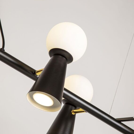 4095-8P, подвесная люстра, L1425xW330xH230/1730, 8xG9LEDx3W + 8xGU10x35W, excluded, изображение 6