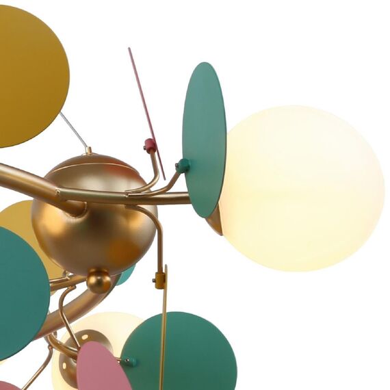 2772-12P, подвесная люстра, D1050xH240/1120, 12xG9x25W, excluded, изображение 5