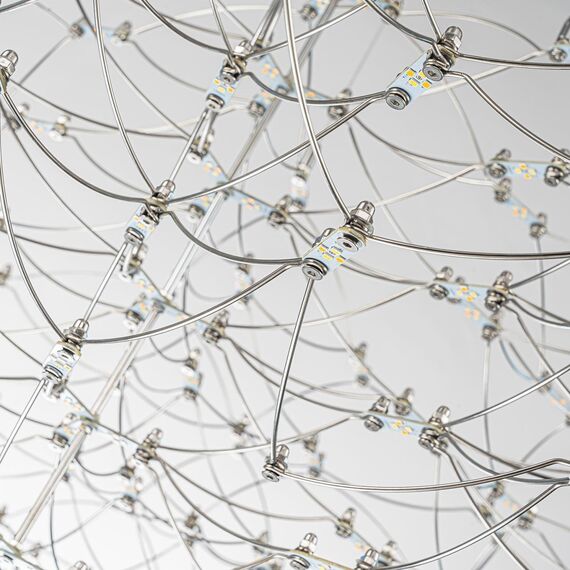 4305-12P, подвесная люстра, D1250xH420/2420, LEDx143W, 6200LM, 3000K/4500K/6000K, included, remote control, изображение 4