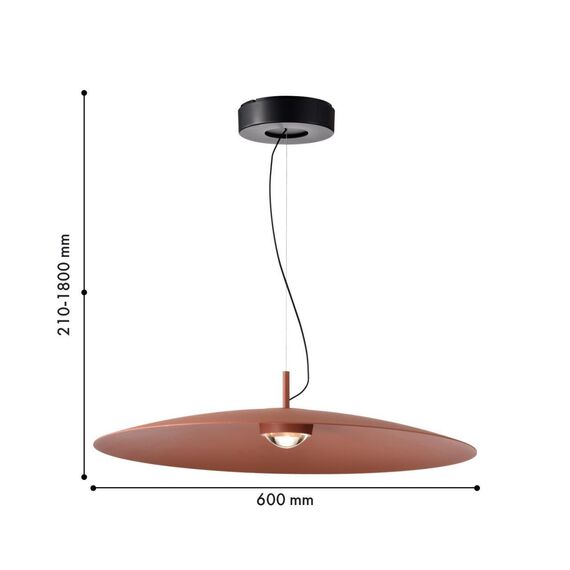 4411-2P, подвес, D600xH210/1800, LEDx12W, 1050LM, 4000K, IP20, included, изображение 2