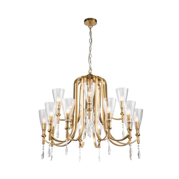 2968-15P, подвесная люстра, D900xH690/1690, 15xE14x40W, excluded