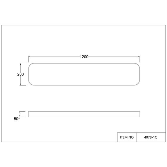 4078-1C, потолочный светильник, L1200xW200xH50, LEDx40W, 4000LM, 4000K, included, изображение 5