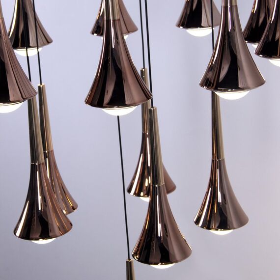 4292-16P, подвесная люстра, D600xH1500/1770, 16xLEDx4W, 6400LM, 4000K, included, изображение 3