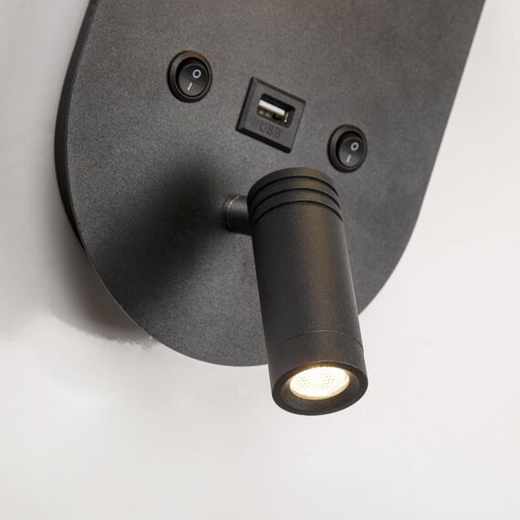 4067-2W, настенный светильник, D150xW150xH270, 1xG9LEDx3W + 1xG9LEDx5W, 640LM, 4000K, included, switch, USB, изображение 5