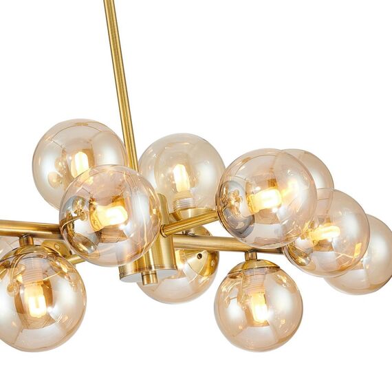 2649-14P, подвесная люстра, L860xW430xH370/550, 14xG9x28W, excluded, изображение 7