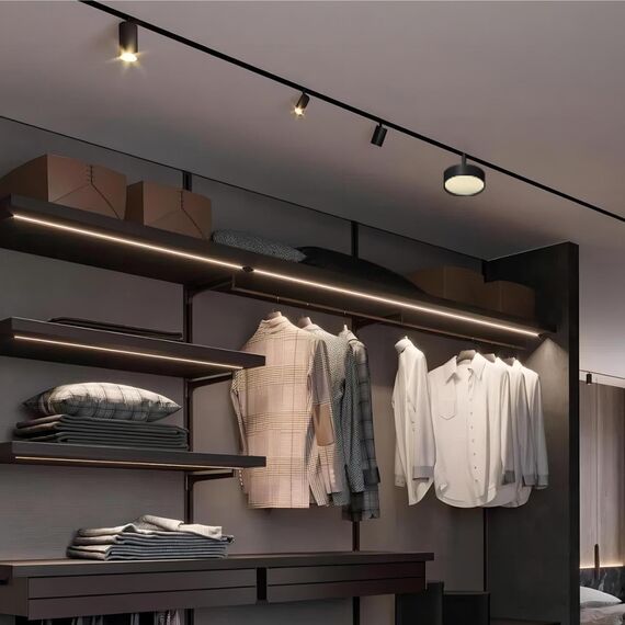 4574-1U, трековый светильник, L226xW10.5xH52, LEDx10W, 48V, 410LM, 2700-5700K, CRI>90, beam angle:30, included, изображение 6