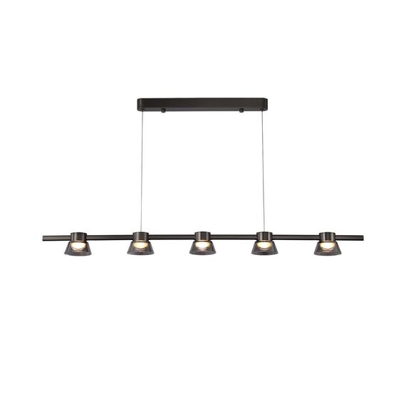 4247-5P, подвесная люстра, L1180xW100xH1200/1800, 5xLEDx6W, 600LM, 4000K, included