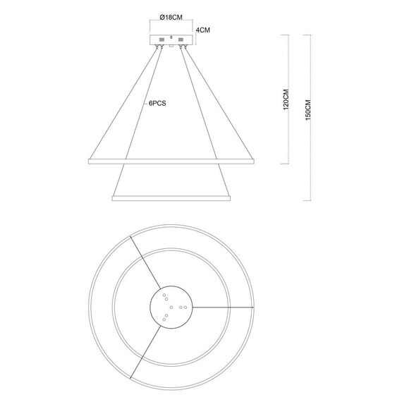 4591-180-6GD, потолочная чаша, D180xH40, цвет золотой, изображение 5