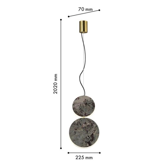 4447-2P, подвес, L225xW70xH2020, LEDx15W, 445LM, 4000K, included, изображение 3