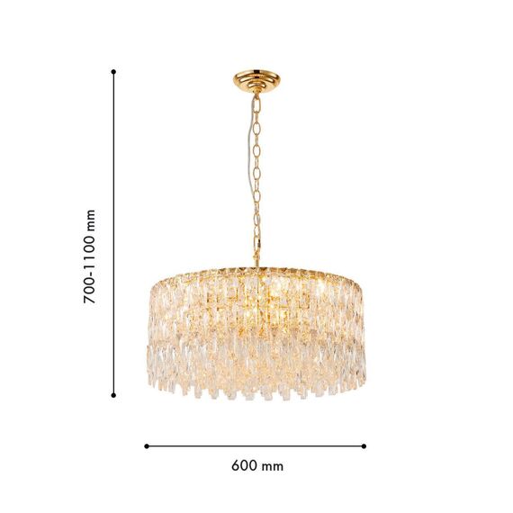 4722-12P, подвесная люстра, D600xH700/1100, 12xE14x40W, excluded, изображение 3