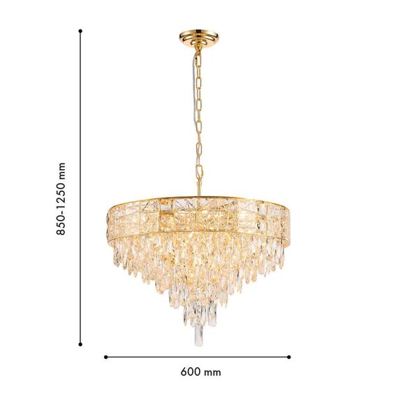 4720-12P, подвесная люстра, D600xH850/1250, 12xE14x40W, excluded, изображение 3