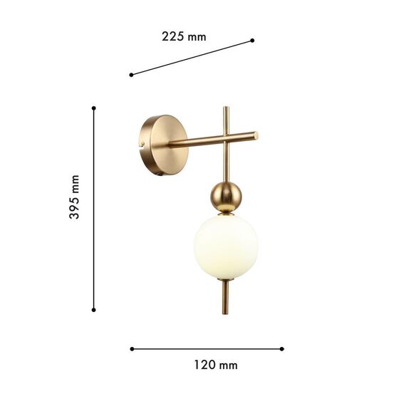4088-1W, настенный светильник, D225xW120xH395, 1xLEDx6W, 450LM, 4000K, included, изображение 3