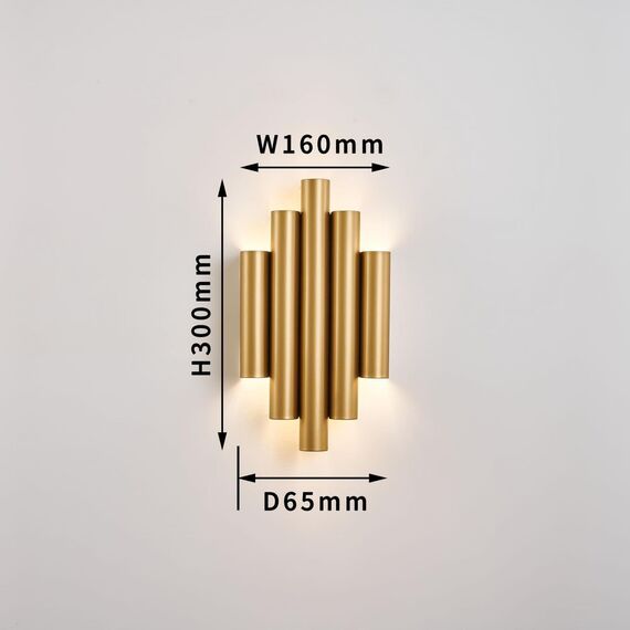4125-2W, настенный светильник, D65xW160xH300, 2xLEDx9W, 1700LM, 4000K, included, изображение 3