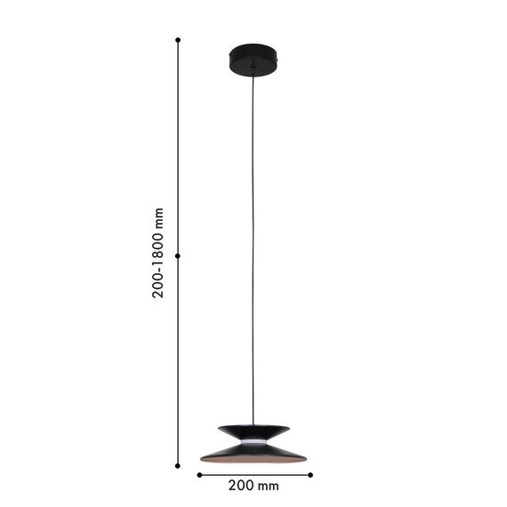 4372-1P, подвес, D200xH200/1800, LEDx4W, 280LM, 4000K, CRI>90, included, изображение 3