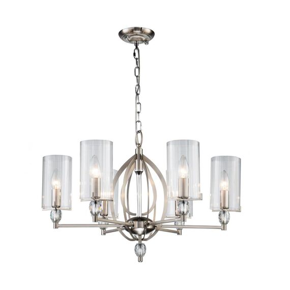 2704-6P, подвесная люстра, D650xH420/1420, 6xE14x40W, excluded