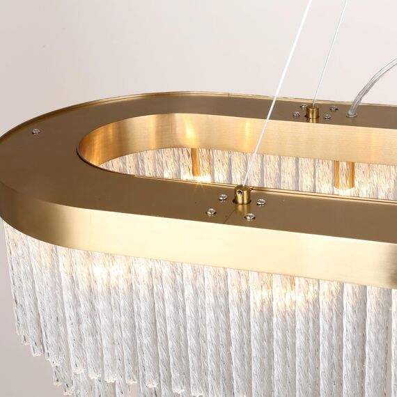 4189-14P, подвесная люстра, L1000xW300xH350/1300, 14xG9x40W, excluded, изображение 4