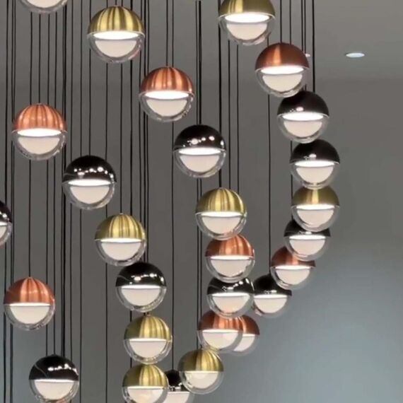 4371-28P, подвесная люстра, L2550xW1550xH3000, LEDx440W, 30800LM, 4000K, included, изображение 3