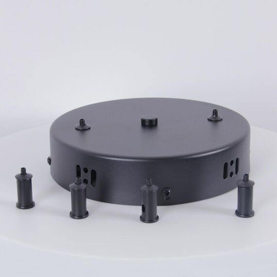 4591-180-2BL, потолочная чаша, D180xH40, цвет черный, изображение 4