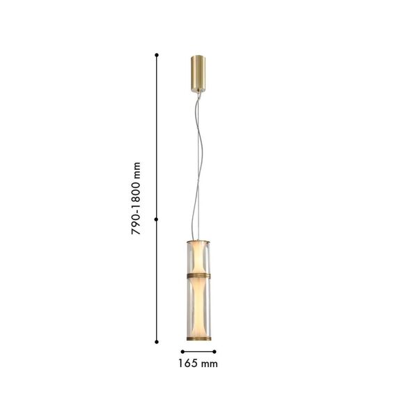 4244-2P, подвес, D165xH790/1800, LEDx20W, 435LM, 4000K, included, изображение 2