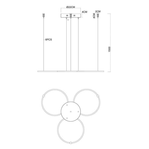 4591-220-3CH, потолочная чаша, D220xH40, цвет хром, изображение 5