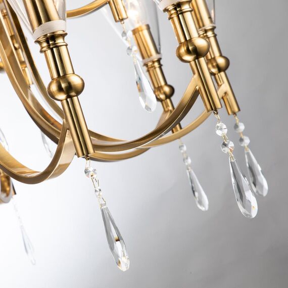 2968-15P, подвесная люстра, D900xH690/1690, 15xE14x40W, excluded, изображение 4