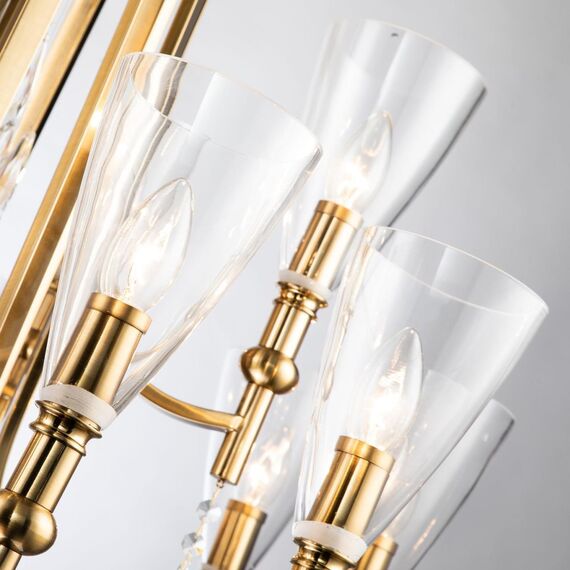 2968-15P, подвесная люстра, D900xH690/1690, 15xE14x40W, excluded, изображение 5