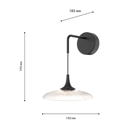 4656-1W, настенный светильник, D195xW150xH185, LEDx4W, 280LM, 4000K, included, изображение 3