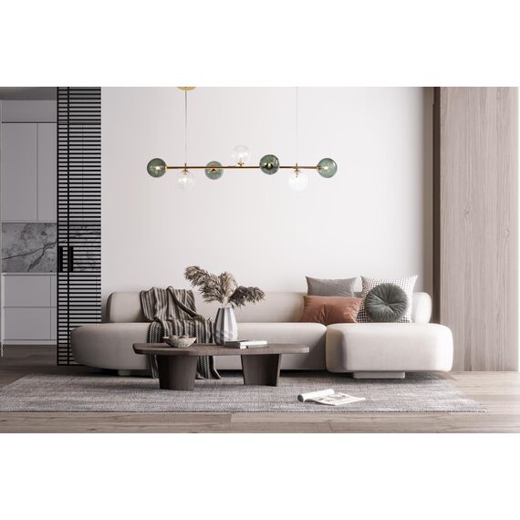 4035-7P, подвесная люстра, L1200xW300xH300/1300, 7xG9LEDx5W, excluded, изображение 8