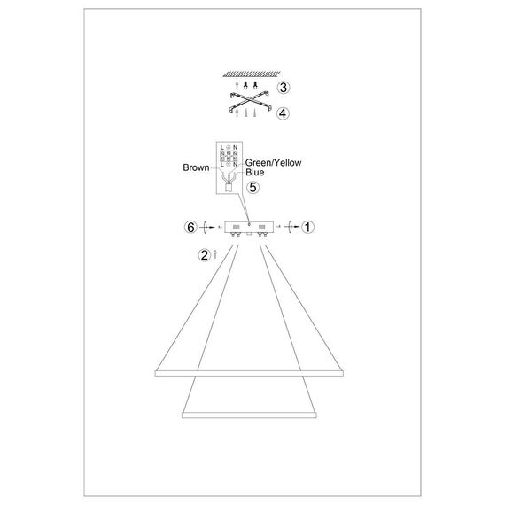 4591-180-6BR, потолочная чаша, D180xH40, цвет латунь, изображение 6