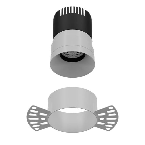 4417-1C, врезной светильник под штукатурку, D106xH70, cutout:D55, LEDx7W, 600LM, 3000K, IP20, CRI>90, beam angle:36, included, изображение 5