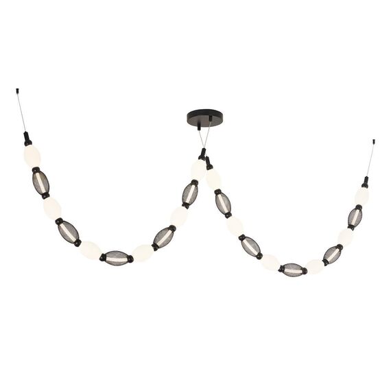 4560-2PC, подвесная/потолочная люстра, D200xH1780/2780 + D640xH890/1775 + D1800xH820/1725, 2xLEDx18W, 1630LM, 4000K, included, изображение 7