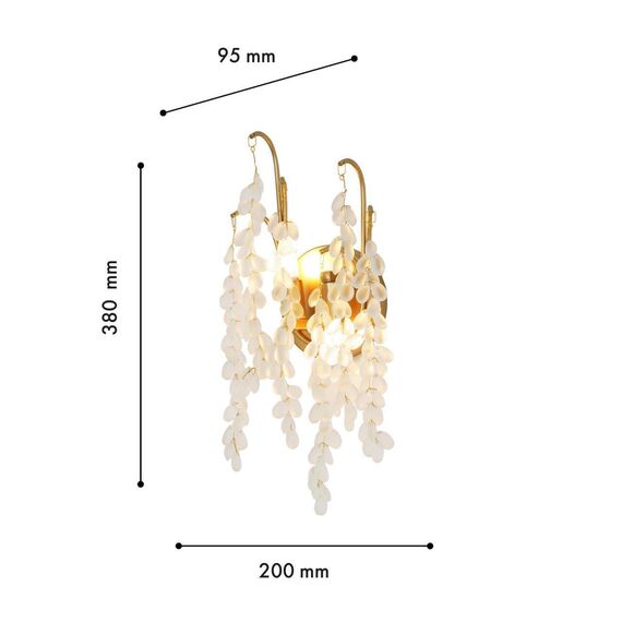 4108-2W, настенный светильник, D95xW200xH380, 2xG9x40W, excluded, изображение 3